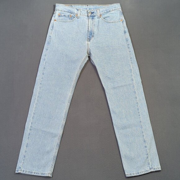 Levi's Jeans Men's 33x30 Blue 505 Regular Fit Straight Leg Denim - Picture 1 of 11